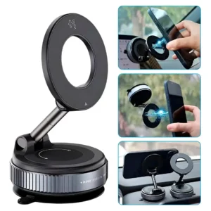 Soporte Celular Magnetico Iman Auto Gira 360 Magsafe Negro